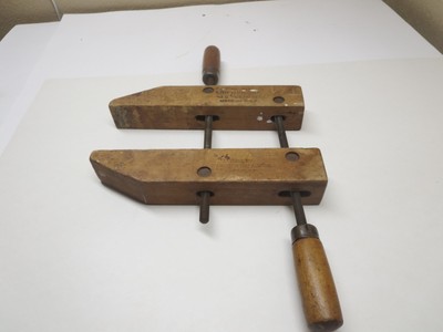 Large Vintage Jorgensen 9 Long Wooden Hand-screw Wood 