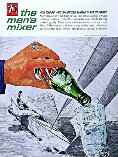 7 Up Sailing Vintage 1963 The Man's Mixer anuncio impreso original 8,5 x 11" - Imagen 6 de 7