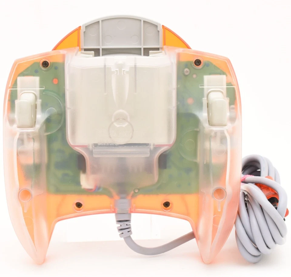 Sega Dreamcast DC Controller Clear Orange Visual Memory US Red Set Rare Japan JP - Image 3 of 4