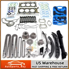 Timing Chain w/Tools Kit Head Gaskets Kit For 11-15 Dodge Jeep RAM Chrysler 3.6L