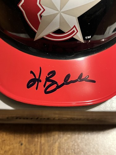 HANK BLALOCK CHARLOTTE RANGERS AUTO Mini Baseball Helmet JUST MINORS (329/600) - Picture 2 of 4