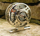 Rodmaker 247 Baby - Disc Drag Fly Fishing Reel 0wt/2wt - Silver, Left Hand Wind