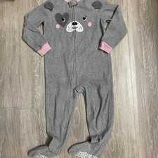 Carter's 1 Piece Puppy Dog Cozy Fleece Footie PJs 3T