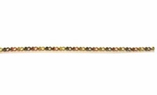 14kt Solid Tri-color Gold Women's D/cut Heart Bracelet Size 7"