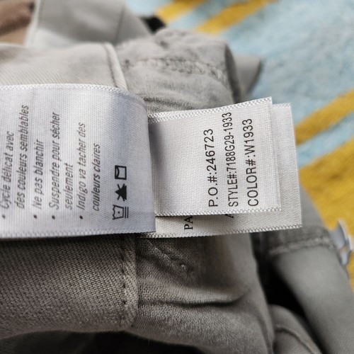 Paige Pleated Mayslie Double Button Jeans - Vintage Grey Haze Size 32 - Picture 11 of 11