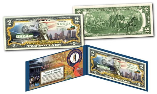 KENTUCKY - OFFICIAL Genuine Legal Tender US $2 Bill Honoring America's 50 States - Picture 3 of 3