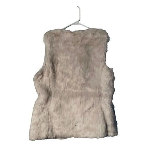 Old Navy Womens Faux-Fur Vest Medium Festival Bohemian 70s Hippie Retro Mobwife - Picture 4 of 8