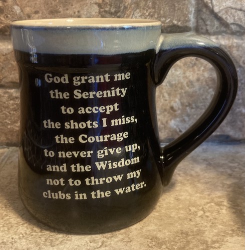 Burton and Burton Born to Golf Tasse mit Gelassenheitsgebet für Golfer auf der Rückseite. - Bild 2 von 4