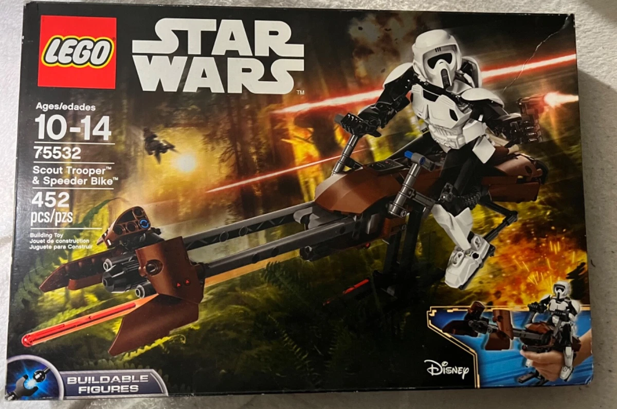 Lego star wars scout trooper & speeder sale bike 75532