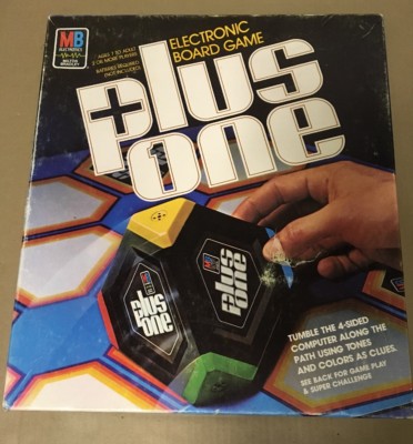 1980 Plus One Electronic Board Game Milton Bradley Electronics Vintage 