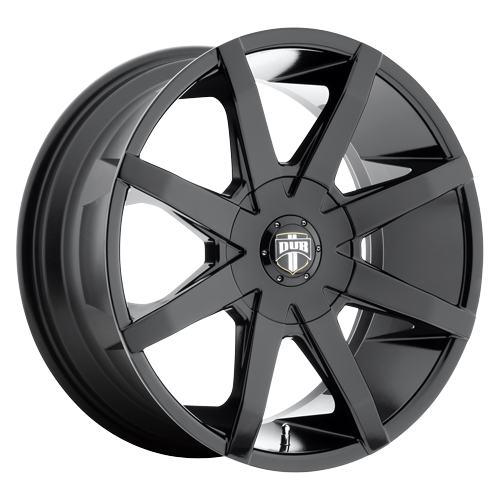 4- 20 Inch All Gloss Black Wheels Rims DUB PUSH S110 20x8.5 6x5.5 Lug ...