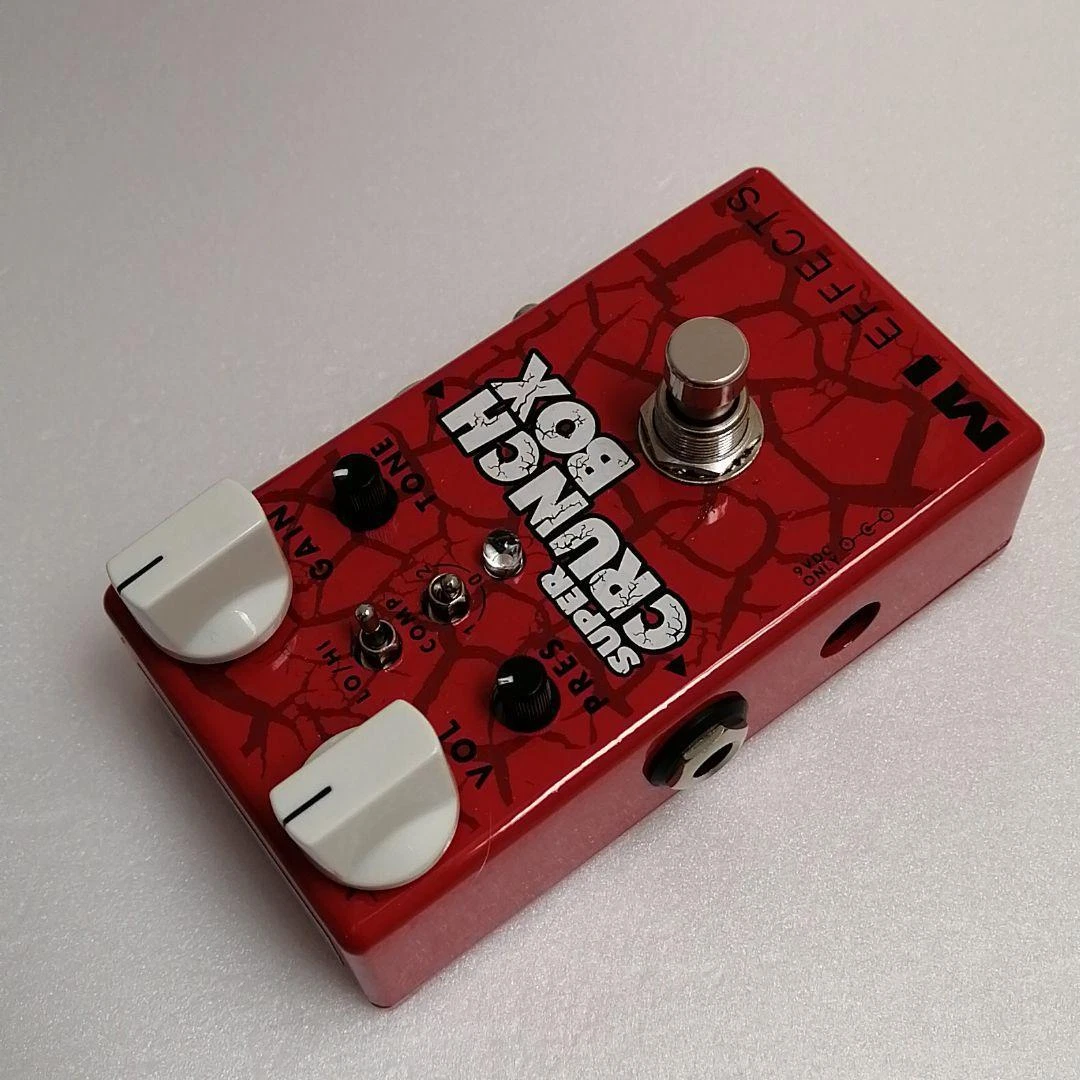 MI Audio Super Crunch Box Distortion Guitar Effect Pedal Red Very Good