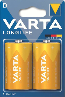 20 x Varta Longlife D 1.5 V mono alkaline battery LR20 (10 x 2 blisters) 4120