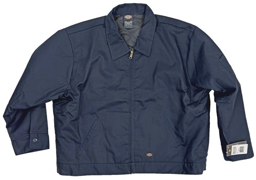 Dickies Twill Jacket, Full Zip Collared Lightweight Jacket with