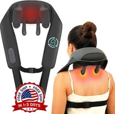 Masajeador De Cuello Y Hombros - Masajeador De Espalda Con Calor, Almohada NUEVO