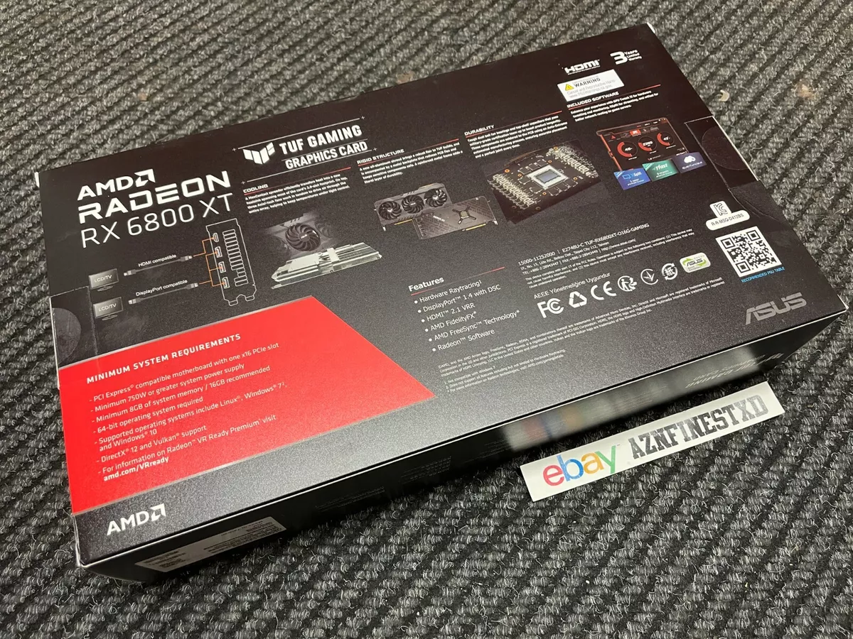 ASUS Radeon RX 6800 XT TUF Gaming OC HDMI 3xDP 16GB • Price »