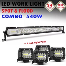 34inch Led Light Bar Offroad Truck Spot Flood Combo 32 4in Spot Light Pods
