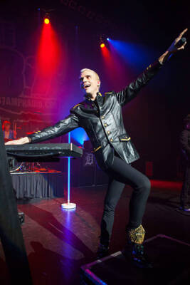 Tyler Glenn of Neon Trees in concert for 987 Kringle Jingle at The- Old Photo 2