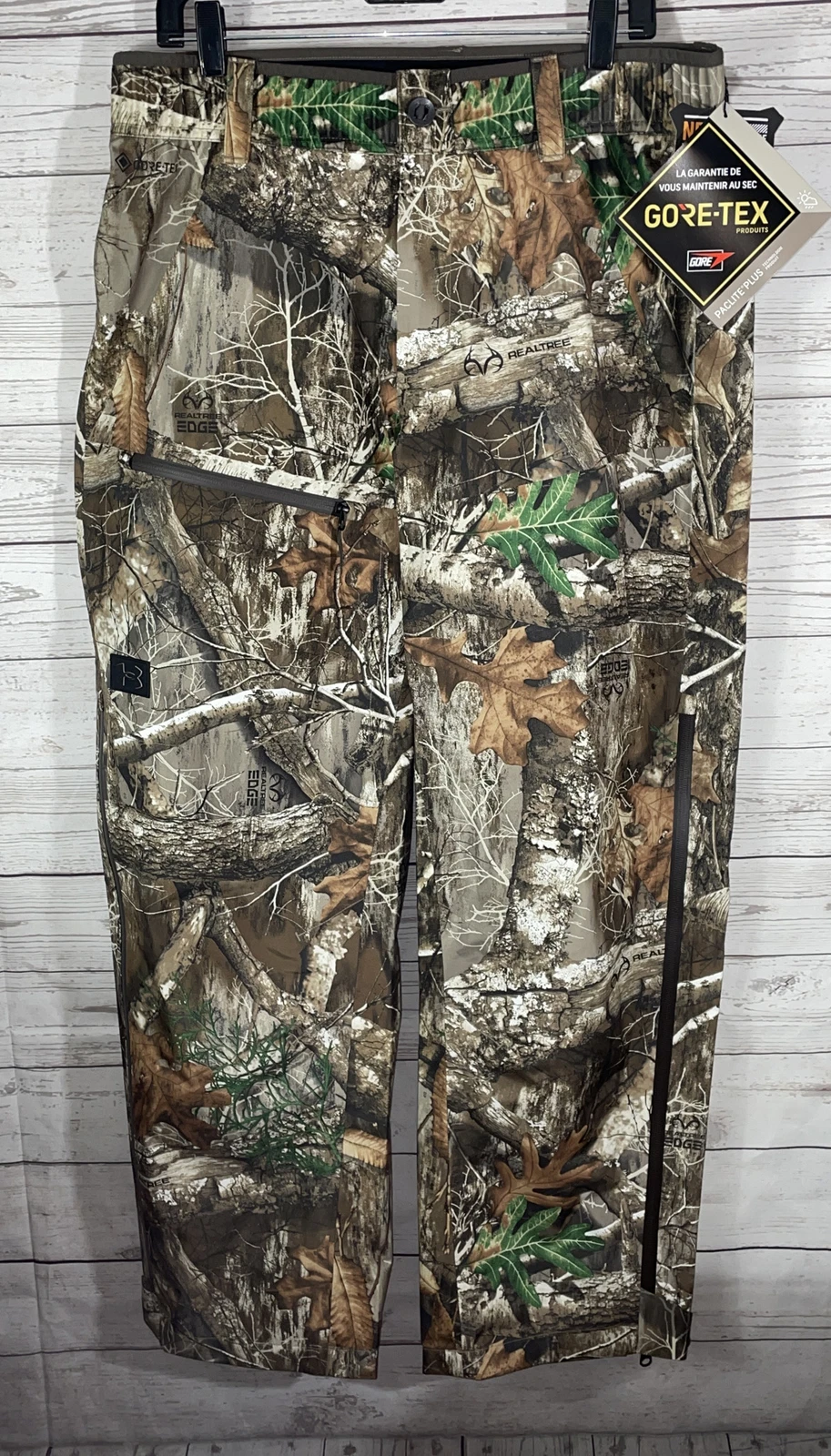Under Armour Mens Large Gore-Tex RealTree Edge Camo Hunting Pant 1316963-991 New