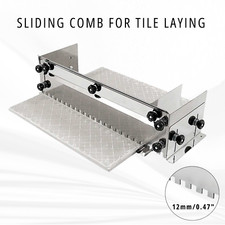 Adjustable Notched Trowel.  12*12mm. Sliding tile comb. From 33cm to 60cm.