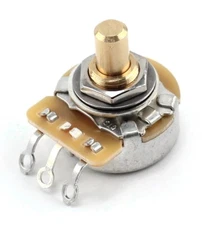 1x TAOT CTS 250K Pot 1/4” Short Solid Shaft Audio Taper Vintage Dish Back