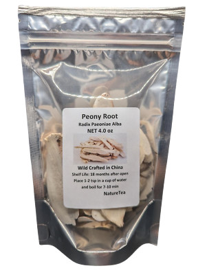 Peony Root - Radix Paeoniae Alba 白芍藥 (백작약) Slice from 100% Nature, Wild Crafted