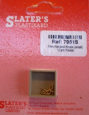 Slaters 7951S - Échelle 7 mm (0) - 12 Boutons De Main Courante En Laiton - Photo 1/4