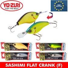YO-ZURI SASHIMI FLAT CRANK BAIT F FLOATING FISHING LURE WAVE MOTION 70MM R1063