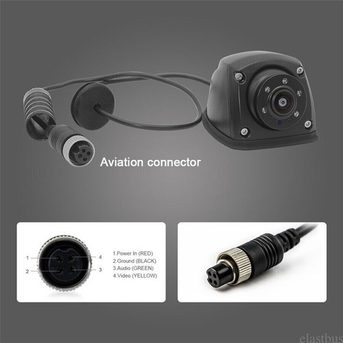 AHD 1080P Side View Reverse Camera 4Pin Aviation Connector Truck Camper Caravan - Picture 7 of 16