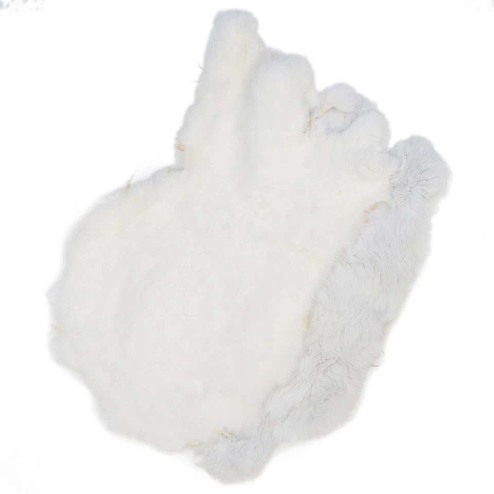 Springfield Leather Single Genuine White Rabbit Pelts Ideal for Projects & Trim - Image 2 of 4