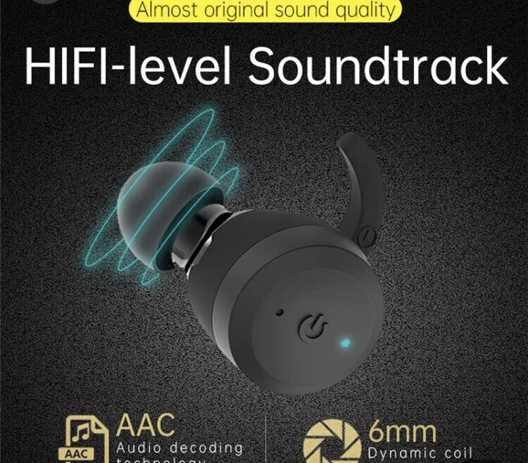 Wireless BlueTooth 5.0 IPX7 Waterproof Earphones, Magnetic Connection - Image 3 of 4