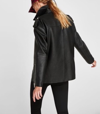 Zara AW17 Oversized Textured Jacket Black 3046/228 Size M NWT | eBay