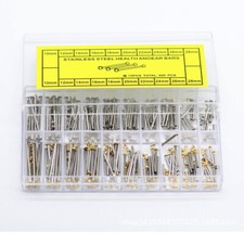 200pcs Watch Bracelet Pins Band Strap Screws Tube Rivet Bar Kit Link 10-28mm