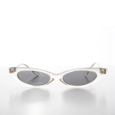 Gafas de sol transparentes ajustadas Punk Rock ojo de gato lentes grises - delgadas - Imagen 1 de 3