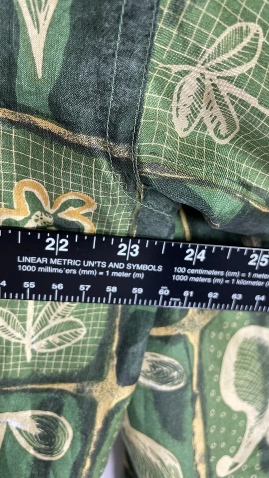 Vintage Active Studio Womens Full Zip 100% Silk Floral Print Green Size Large. - Image 3 of 4