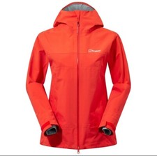 Berghaus Ladies Highland Storm Waterproof Jkt Orange Size 10 Rrp £250 New. 14