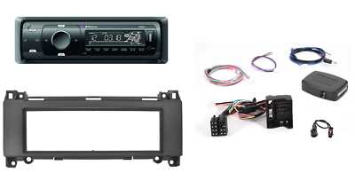 Autoradio für Mercedes Klasse A (W169) 1Din Befehle Lenkrad Handsfree Bluetooth