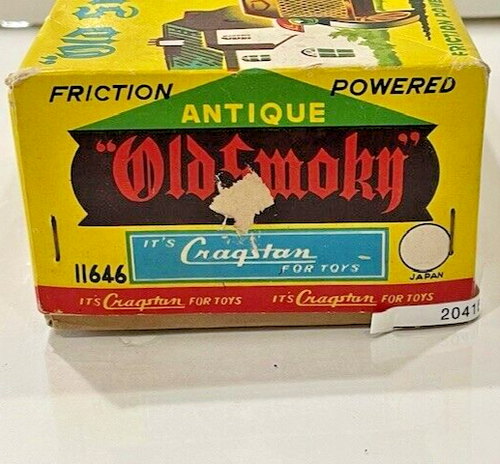 2288J -Vintage 1960's Japan Cragstan Antique Old Smoky Friction Tin Fire Truck! - Picture 14 of 16