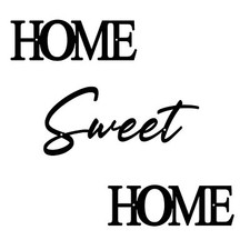 Home Sweet Home Sign Black Metal Sign Wall Decor for Farmhouse Livingroom Bed...