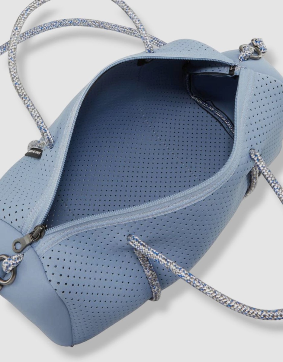 バッグ STATE OF ESCAPE Prequel S $356 State of Escape Women's Blue Prequel Logo Zip Perforated