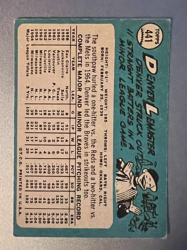 1965 Topps Baseball Singoli - Scegli la tua carta -- 371-598 -- numeri alti - Foto 159 di 357