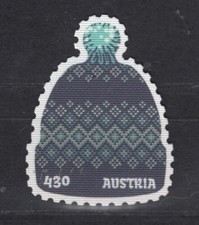 &Ouml;sterreich Druck auf Stoff Wollm&uuml;tze Winter Kleidung MiNr. 3633 MNH/** 2022