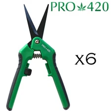 PRO 420 Spring Loaded Scissors Trimmer's Choice-  6 Pack  PRUNING/TRIM/HARVEST
