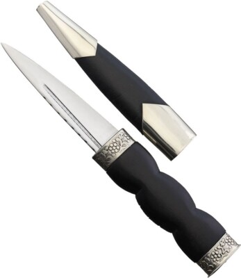 Celtic Irish Scottish Knife Sgian Dubh Dirk Dagger Hand Made Leather Sheath