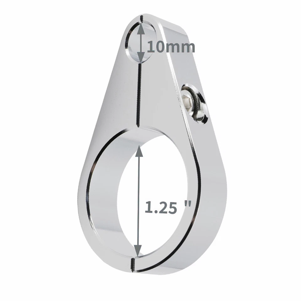 Abrazadera de cable de embrague y acelerador para manillar Harley de 1,25 pulgadas 2 piezas para Yamaha Honda Foto 3 de 4