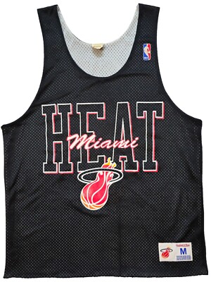 Mitchell Ness Miami Heat Reversible Basketball Jersey Tank Top Black Size  M