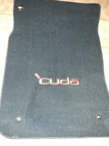 Cuda Floor Mats, 71-74,Auto- Custom Fit- New-Lloyd Mats- Dark Blue with RED Cuda - Picture 3 of 8