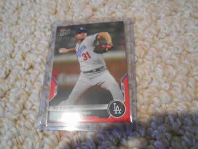 Topps 2021 Max Scherzer Los Angeles Dodgers OS 14 Red Parallel 7 of 10