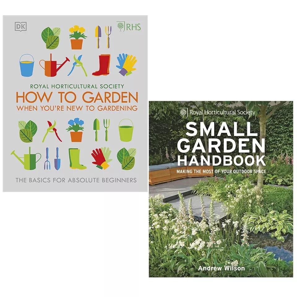 RHS Small Garden Handbook, How To Garden Royal Horticultural Society 2 Books Set