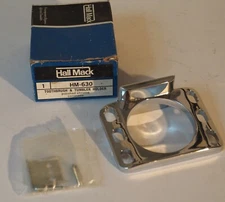 New/Vintage HALL MACK Polished Chrome TOOTHBRUSH/TUMBLER HOLDER HM-630 Coronado